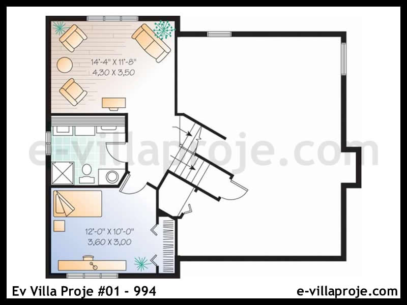 Gazbeton Çelik Ev 175 m² Dubleks (4+1) - Görsel 3