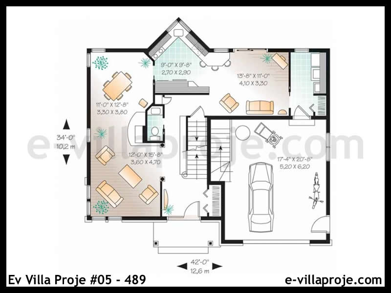 Gazbeton Çelik Ev 175 m² Dubleks (4+1) - Görsel 2
