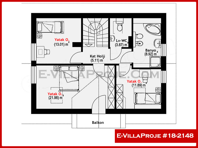 Gazbeton Çelik Ev 175 m² Dubleks (4+1) - Görsel 3