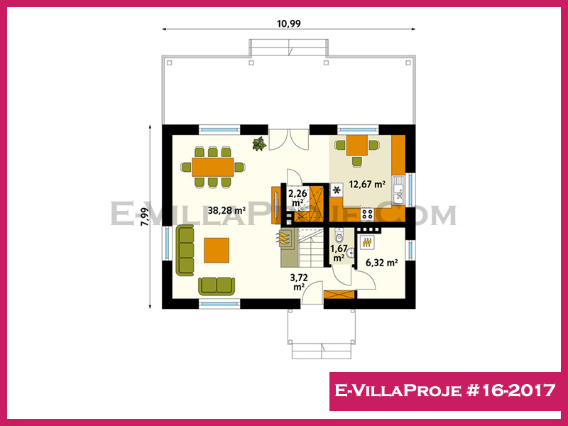 Gazbeton Çelik Ev 176 m² Tek Katlı (4+1) - Görsel 2