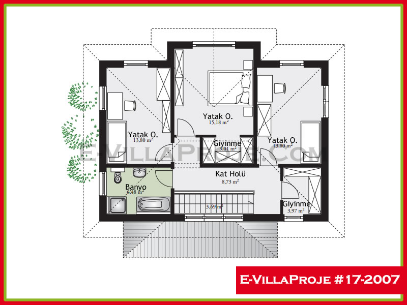 Gazbeton Çelik Ev 177 m² Dubleks (4+1) - Görsel 3