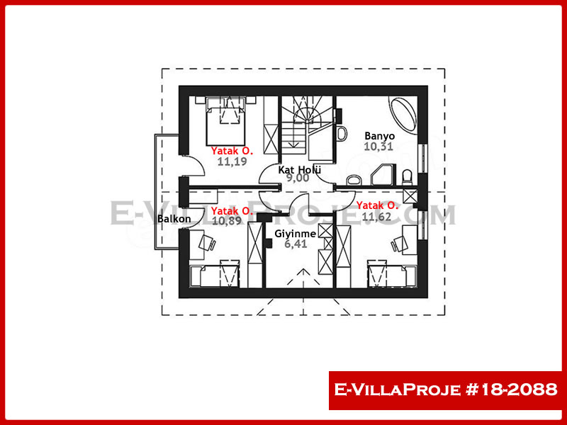 Gazbeton Çelik Ev 178 m² Dubleks (4+1) - Görsel 3