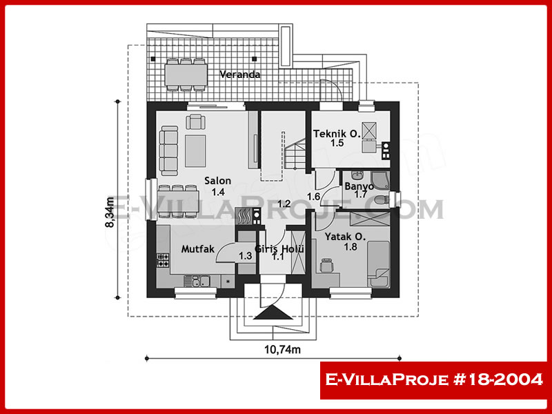 Gazbeton Çelik Ev 179 m² Dubleks (4+1) - Görsel 2