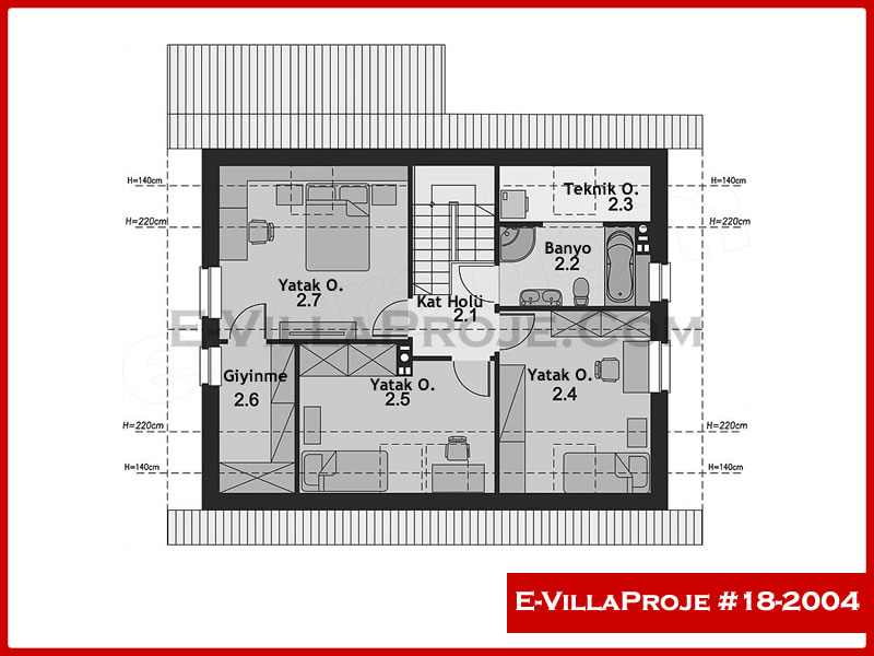 Gazbeton Çelik Ev 179 m² Dubleks (4+1) - Görsel 3