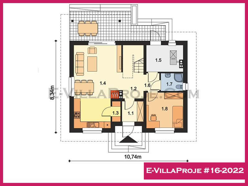 Gazbeton Çelik Ev 179 m² Dubleks (4+1) - Görsel 2
