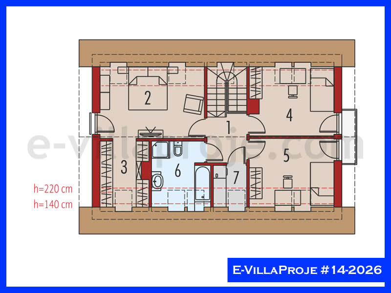 Gazbeton Çelik Ev 179 m² Dubleks (4+1) - Görsel 3