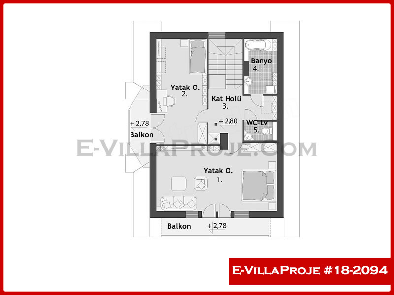 Gazbeton Çelik Ev 179 m² Dubleks (4+1) - Görsel 3