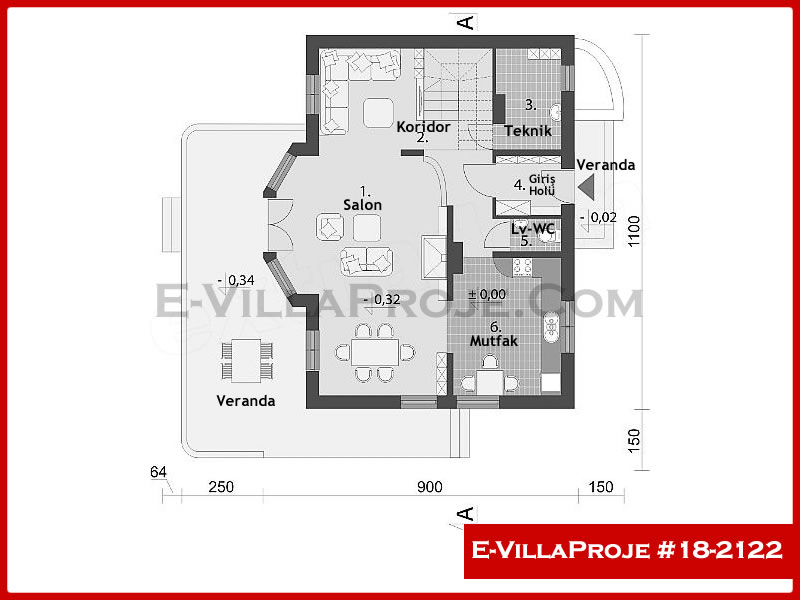 Gazbeton Çelik Ev 179 m² Tek Katlı (4+1) - Görsel 2