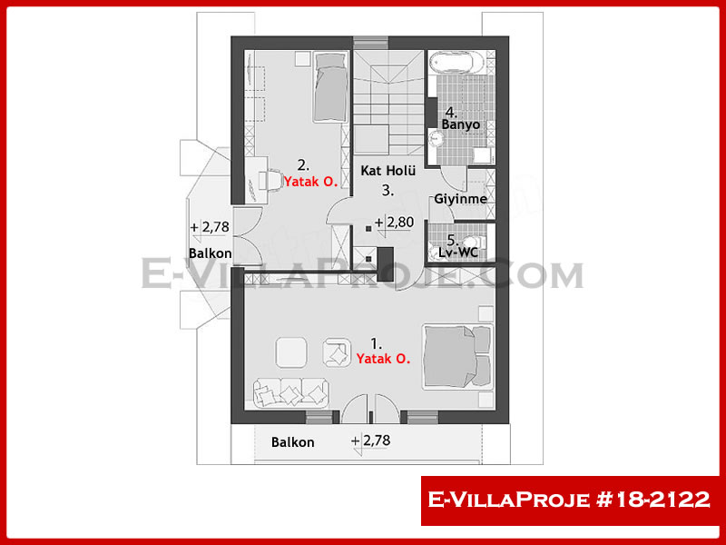 Gazbeton Çelik Ev 179 m² Tek Katlı (4+1) - Görsel 3