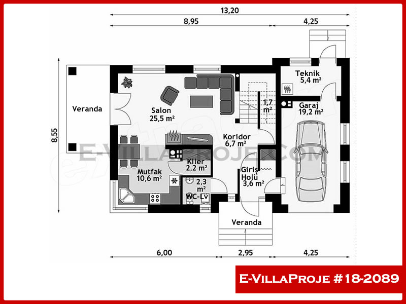 Gazbeton Çelik Ev 180 m² Dubleks (5+1) - Görsel 2