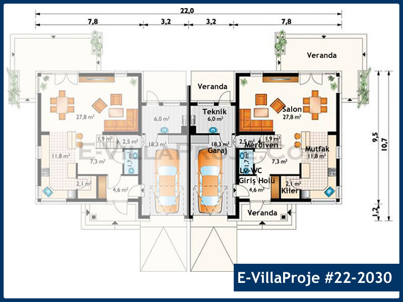 Gazbeton Çelik Ev 181 m² Dubleks (5+1) - Görsel 2