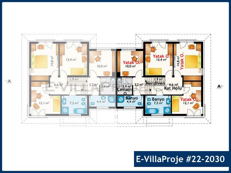 Gazbeton Çelik Ev 181 m² Dubleks (5+1) - Görsel 3