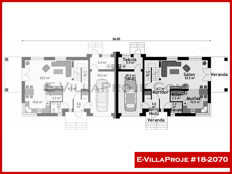 Gazbeton Çelik Ev 181 m² Dubleks (5+1) - Görsel 2