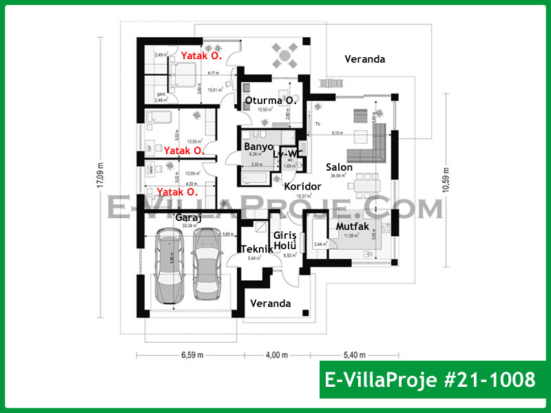 Gazbeton Çelik Ev 181 m² Tek Katlı (5+1) - Görsel 2