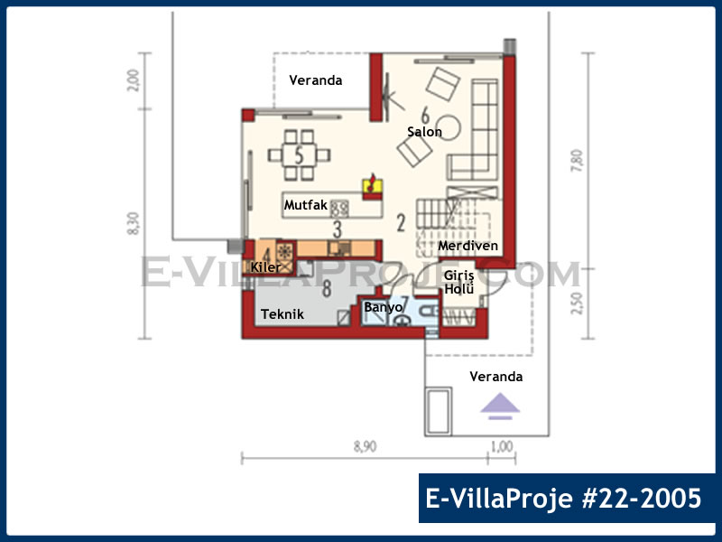 Gazbeton Çelik Ev 183 m² Dubleks (5+1) - Görsel 2