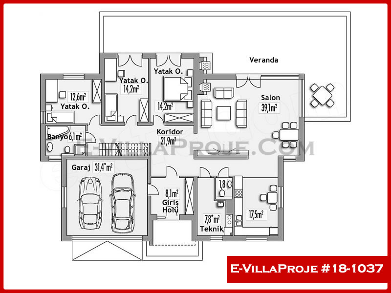 Gazbeton Çelik Ev 183 m² Tek Katlı (5+1) - Görsel 2