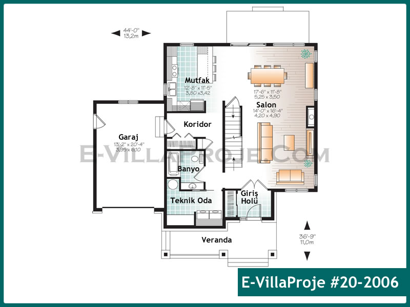 Gazbeton Çelik Ev 184 m² Dubleks (5+1) - Görsel 2