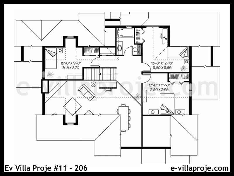 Gazbeton Çelik Ev 184 m² Dubleks (5+1) - Görsel 3
