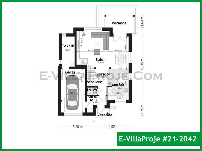 Gazbeton Çelik Ev 184 m² Dubleks (5+1) - Görsel 2