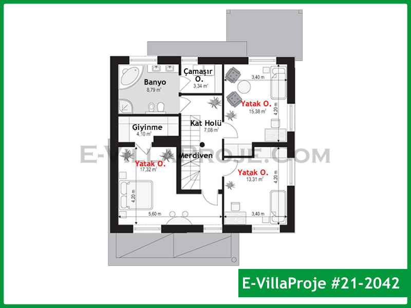 Gazbeton Çelik Ev 184 m² Dubleks (5+1) - Görsel 3