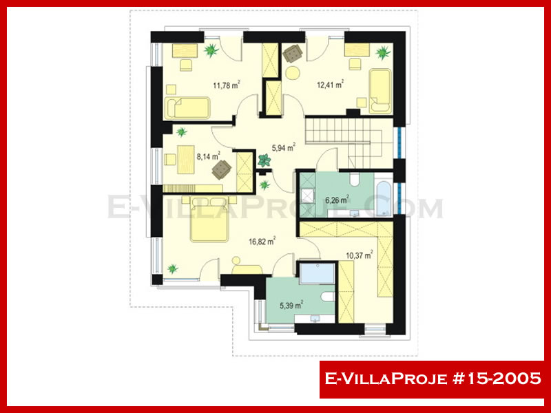Gazbeton Çelik Ev 184 m² Dubleks (5+1) - Görsel 3