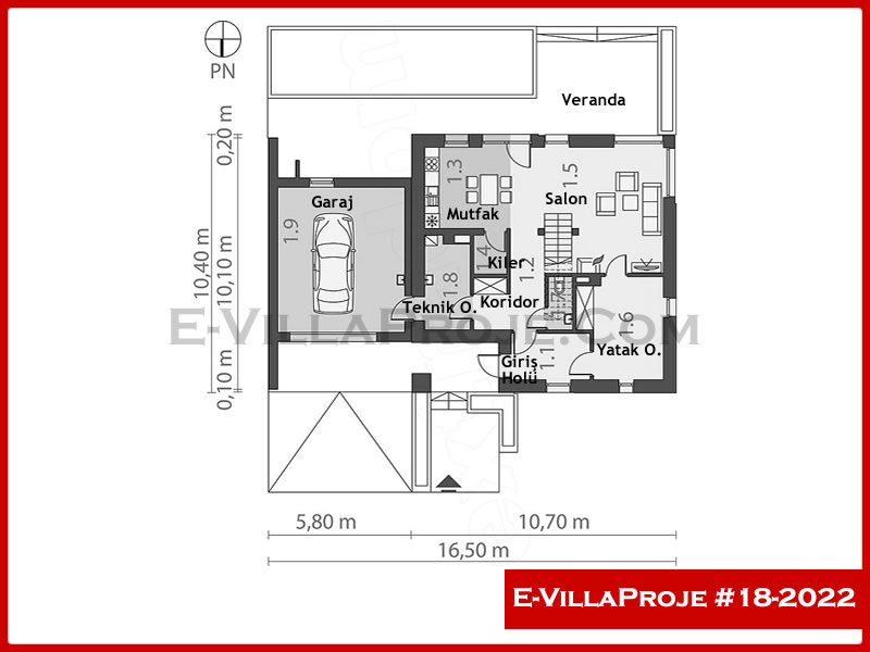 Gazbeton Çelik Ev 185 m² Dubleks (5+1) - Görsel 2