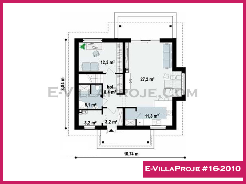 Gazbeton Çelik Ev 185 m² Dubleks (5+1) - Görsel 2