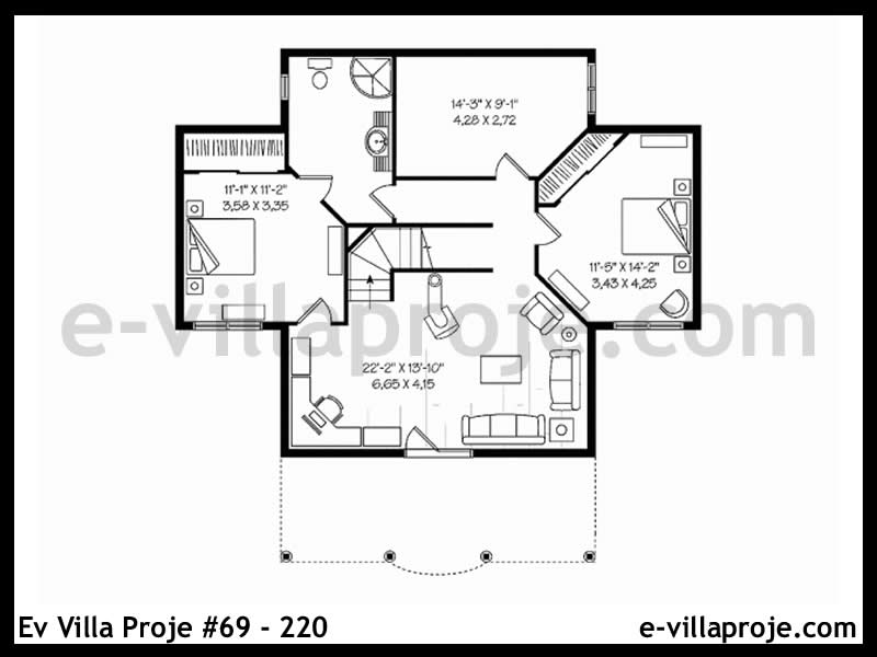 Gazbeton Çelik Ev 185 m² Dubleks (5+1) - Görsel 3