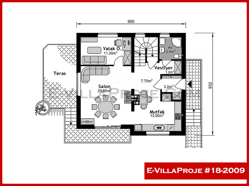 Gazbeton Çelik Ev 185 m² Dubleks (5+1) - Görsel 2