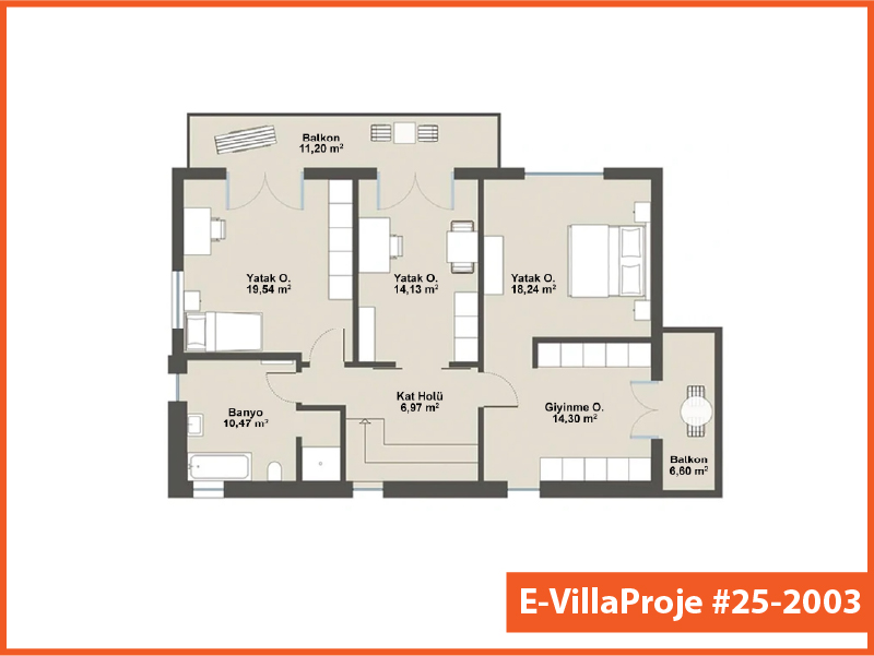 Gazbeton Çelik Ev 186 m² Dubleks (5+1) - Görsel 3