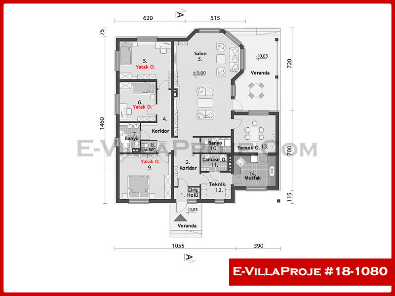 Gazbeton Çelik Ev 186 m² Tek Katlı (5+1) - Görsel 2