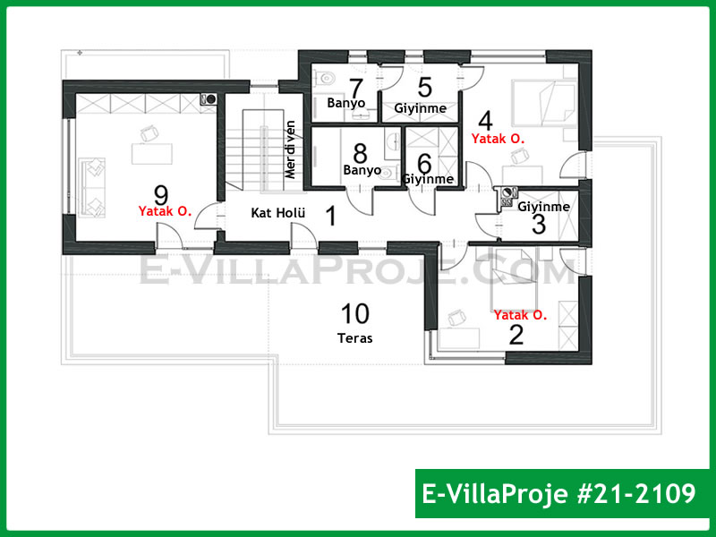 Gazbeton Çelik Ev 187 m² Dubleks (5+1) - Görsel 3