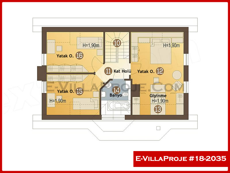 Gazbeton Çelik Ev 187 m² Dubleks (5+1) - Görsel 3
