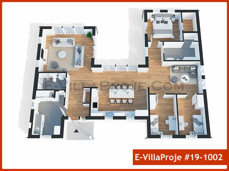 Gazbeton Çelik Ev 187 m² Tek Katlı (5+1) - Görsel 3