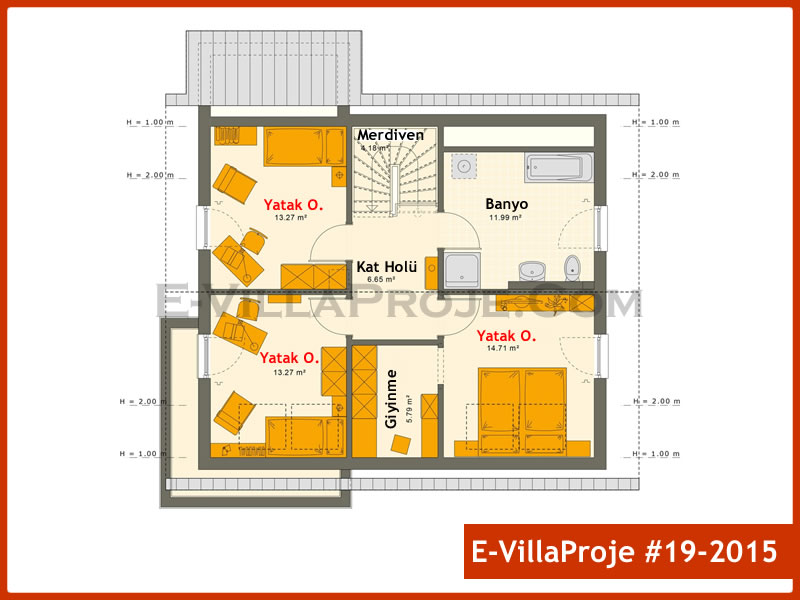 Gazbeton Çelik Ev 188 m² Dubleks (5+1) - Görsel 3