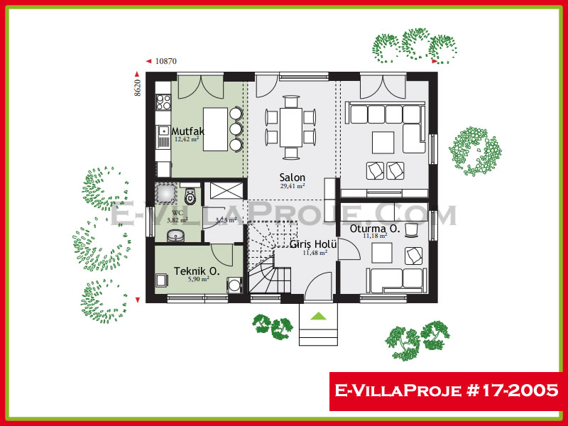 Gazbeton Çelik Ev 188 m² Dubleks (5+1) - Görsel 2