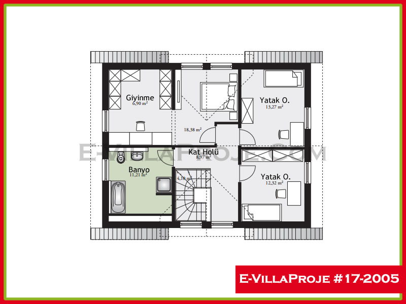 Gazbeton Çelik Ev 188 m² Dubleks (5+1) - Görsel 3