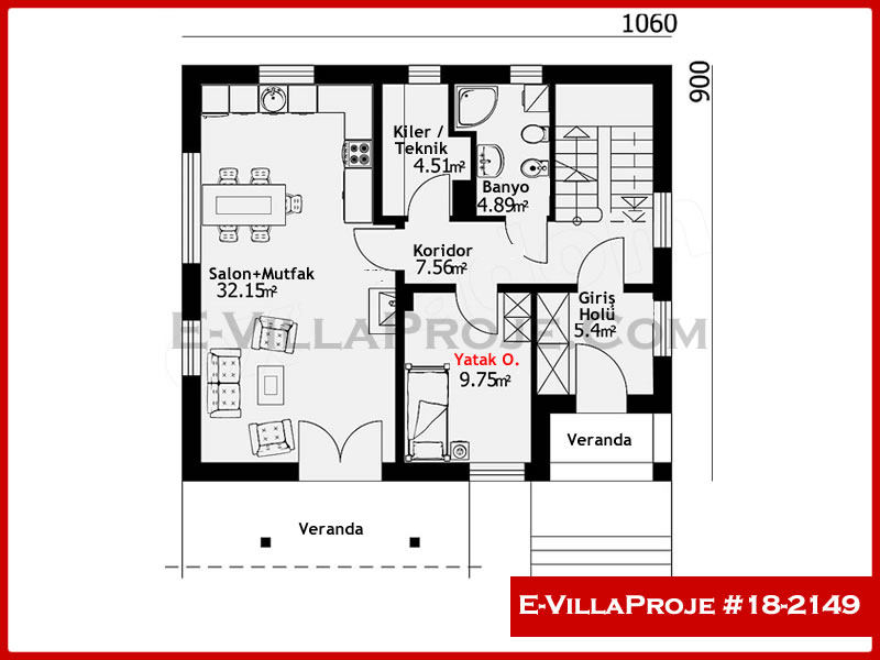 Gazbeton Çelik Ev 188 m² Dubleks (5+1) - Görsel 2
