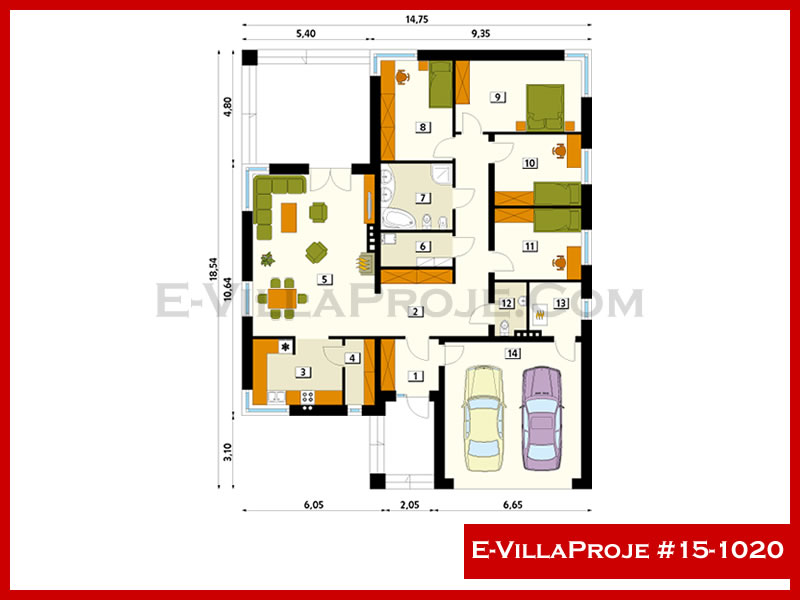 Gazbeton Çelik Ev 188 m² Tek Katlı (5+1) - Görsel 2
