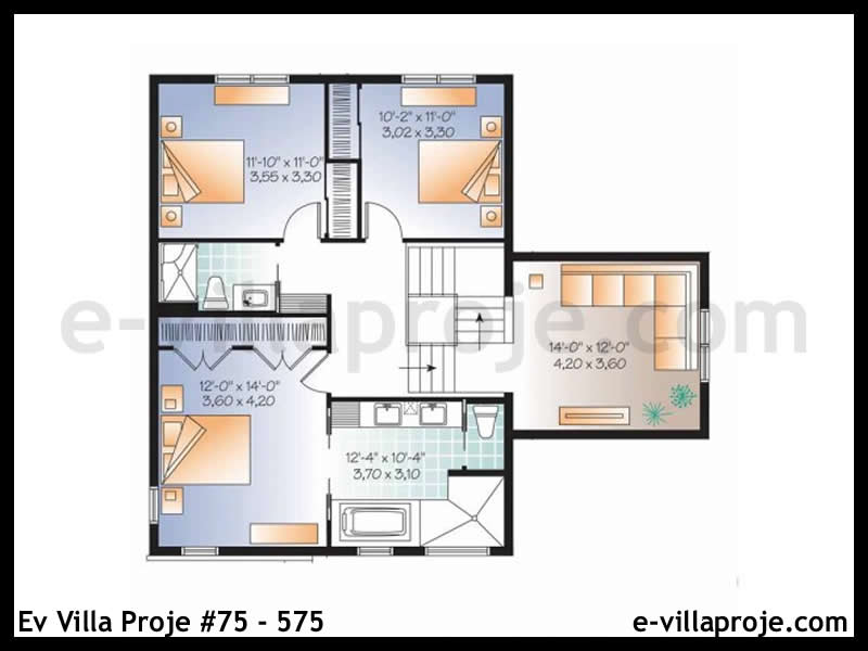Gazbeton Çelik Ev 189 m² Dubleks (5+1) - Görsel 3