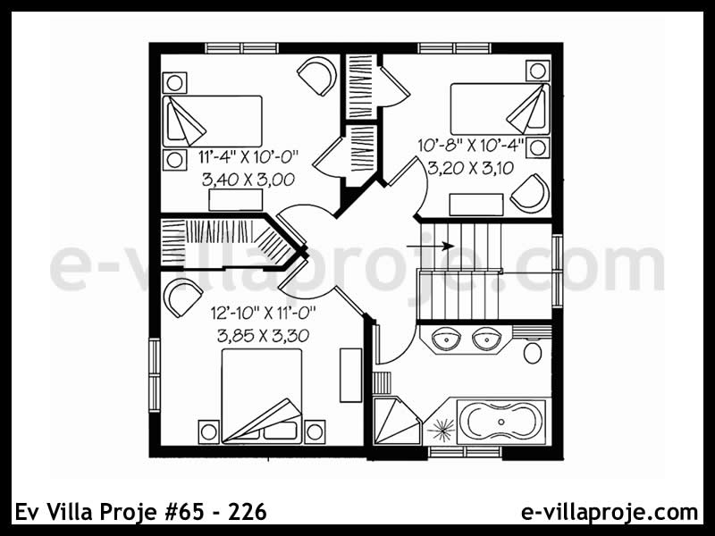 Gazbeton Çelik Ev 189 m² Dubleks (5+1) - Görsel 3
