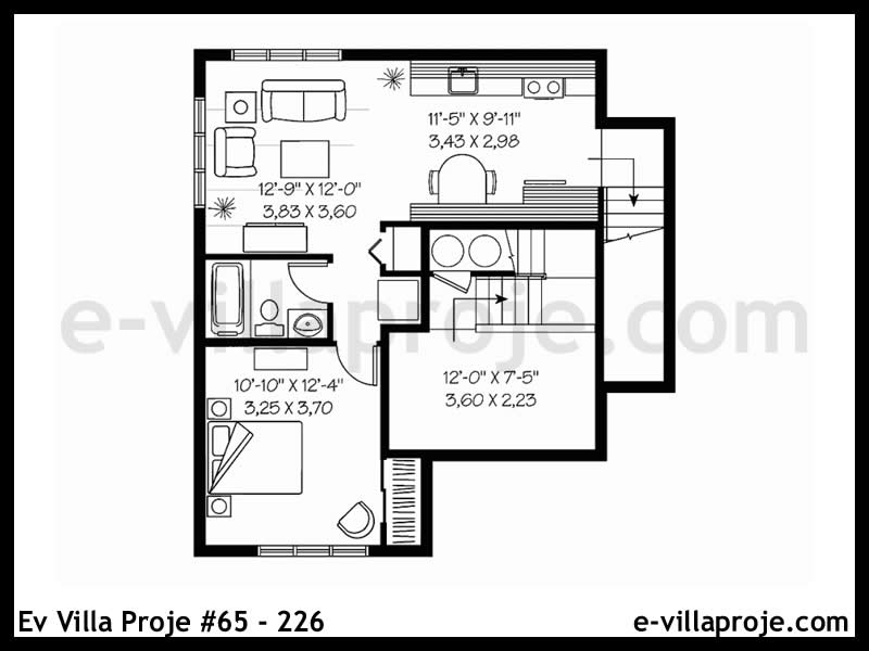 Gazbeton Çelik Ev 189 m² Dubleks (5+1) - Görsel 4