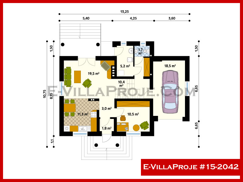 Gazbeton Çelik Ev 190 m² Dubleks (5+1) - Görsel 2