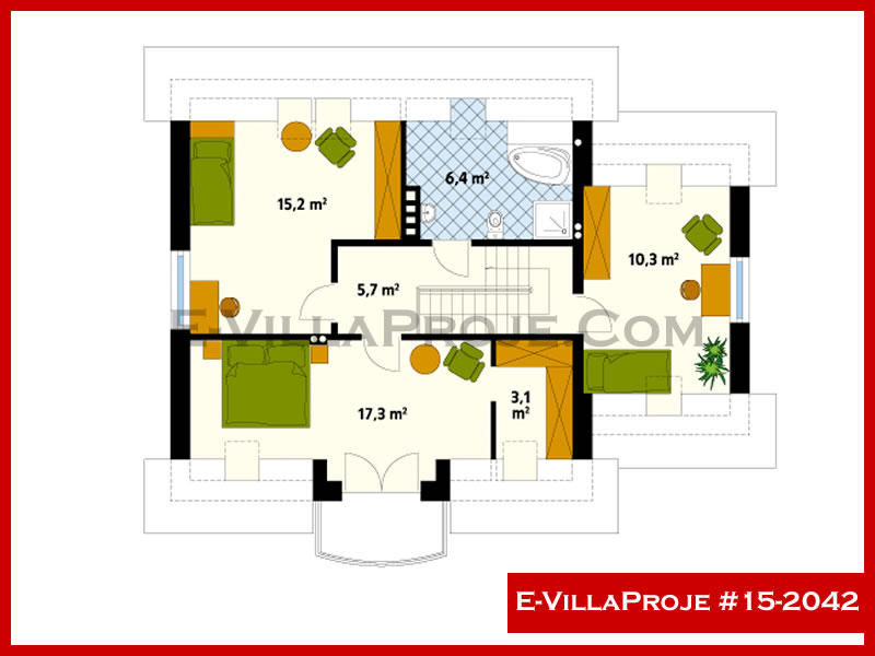 Gazbeton Çelik Ev 190 m² Dubleks (5+1) - Görsel 3