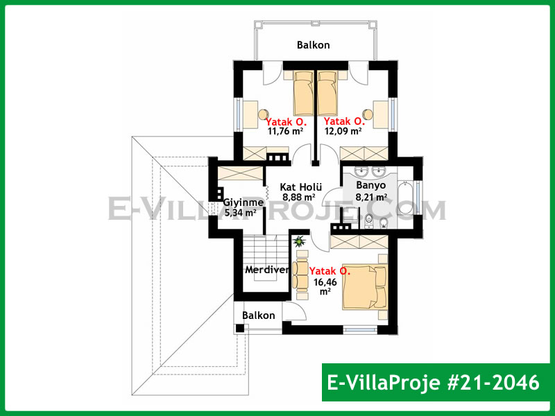 Gazbeton Çelik Ev 190 m² Dubleks (5+1) - Görsel 3