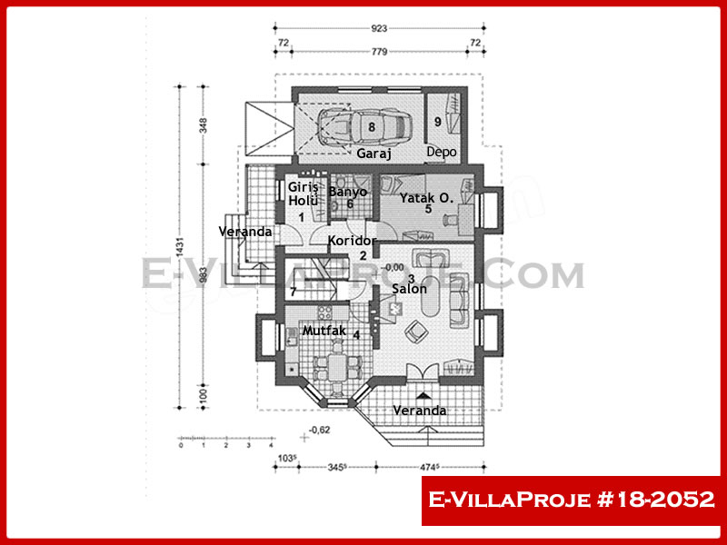 Gazbeton Çelik Ev 191 m² Dubleks (5+1) - Görsel 2
