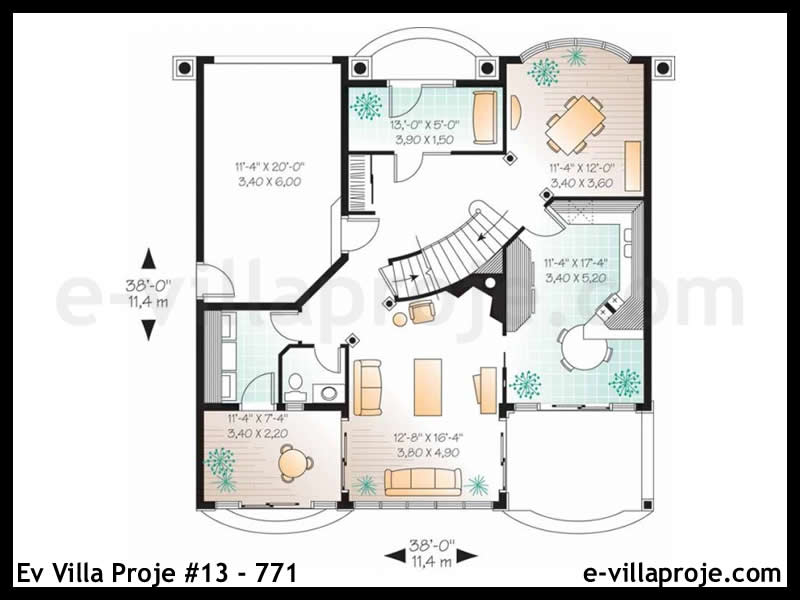 Gazbeton Çelik Ev 191 m² Dubleks (5+1) - Görsel 2