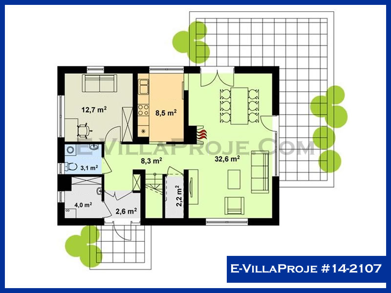 Gazbeton Çelik Ev 191 m² Dubleks (5+1) - Görsel 2
