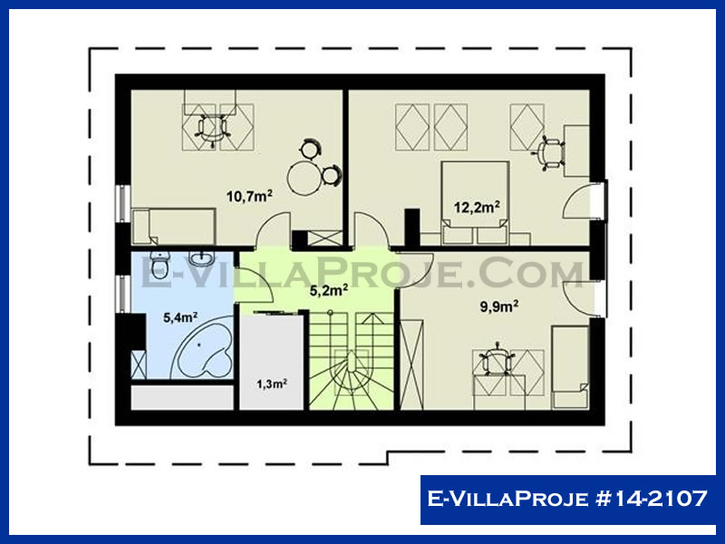 Gazbeton Çelik Ev 191 m² Dubleks (5+1) - Görsel 3