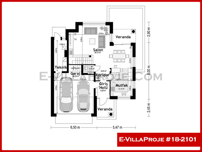 Gazbeton Çelik Ev 191 m² Dubleks (5+1) - Görsel 2